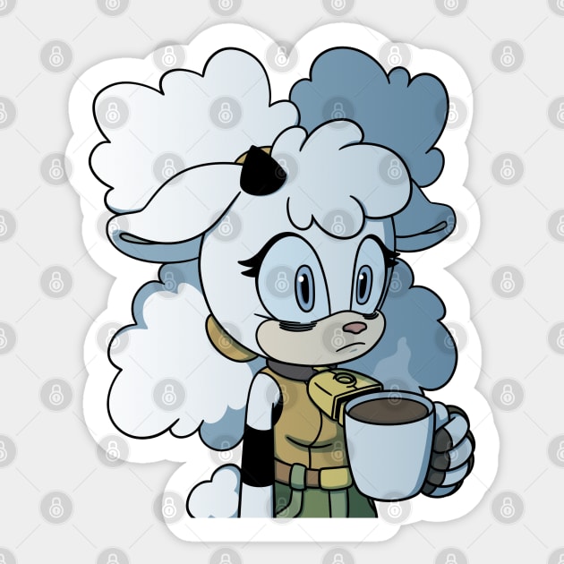 Lanolin's Coffee Sticker by Firestorm Fox